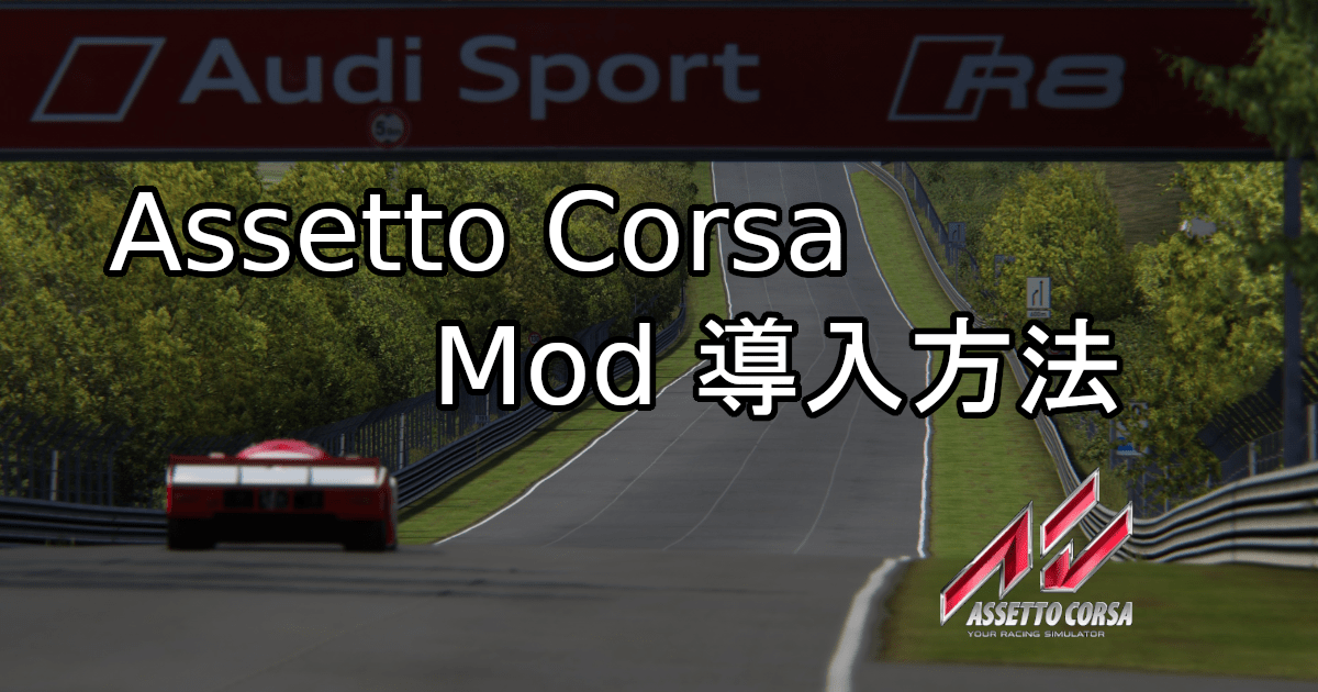 Assetto Corsa Mod導入方法 Shinのmodについてなんかかく